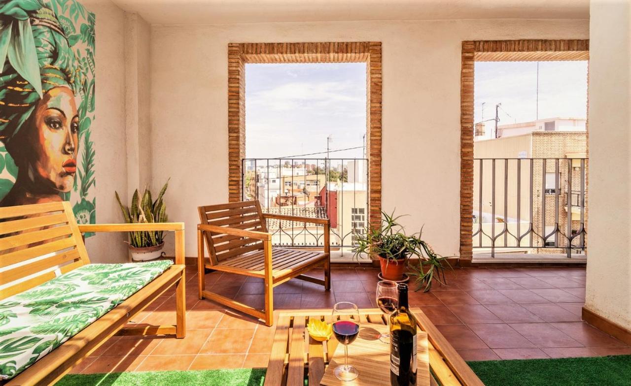 Penthouse Duplex In A 4 Floors Spanish House -8 Min To Center By Metro Valencia Exterior foto