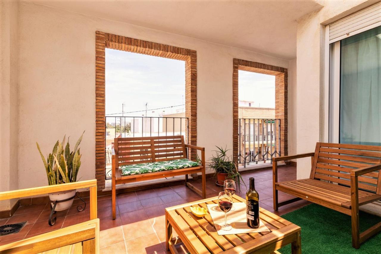 Penthouse Duplex In A 4 Floors Spanish House -8 Min To Center By Metro Valencia Exterior foto
