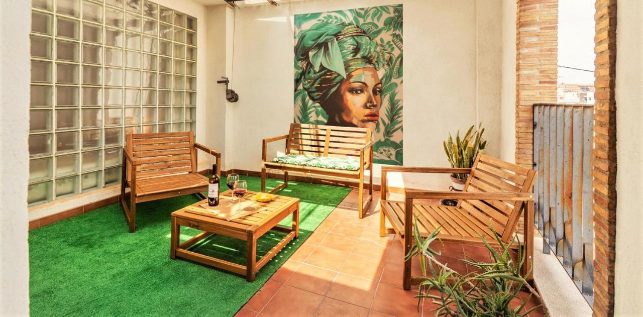 Penthouse Duplex In A 4 Floors Spanish House -8 Min To Center By Metro Valencia Exterior foto