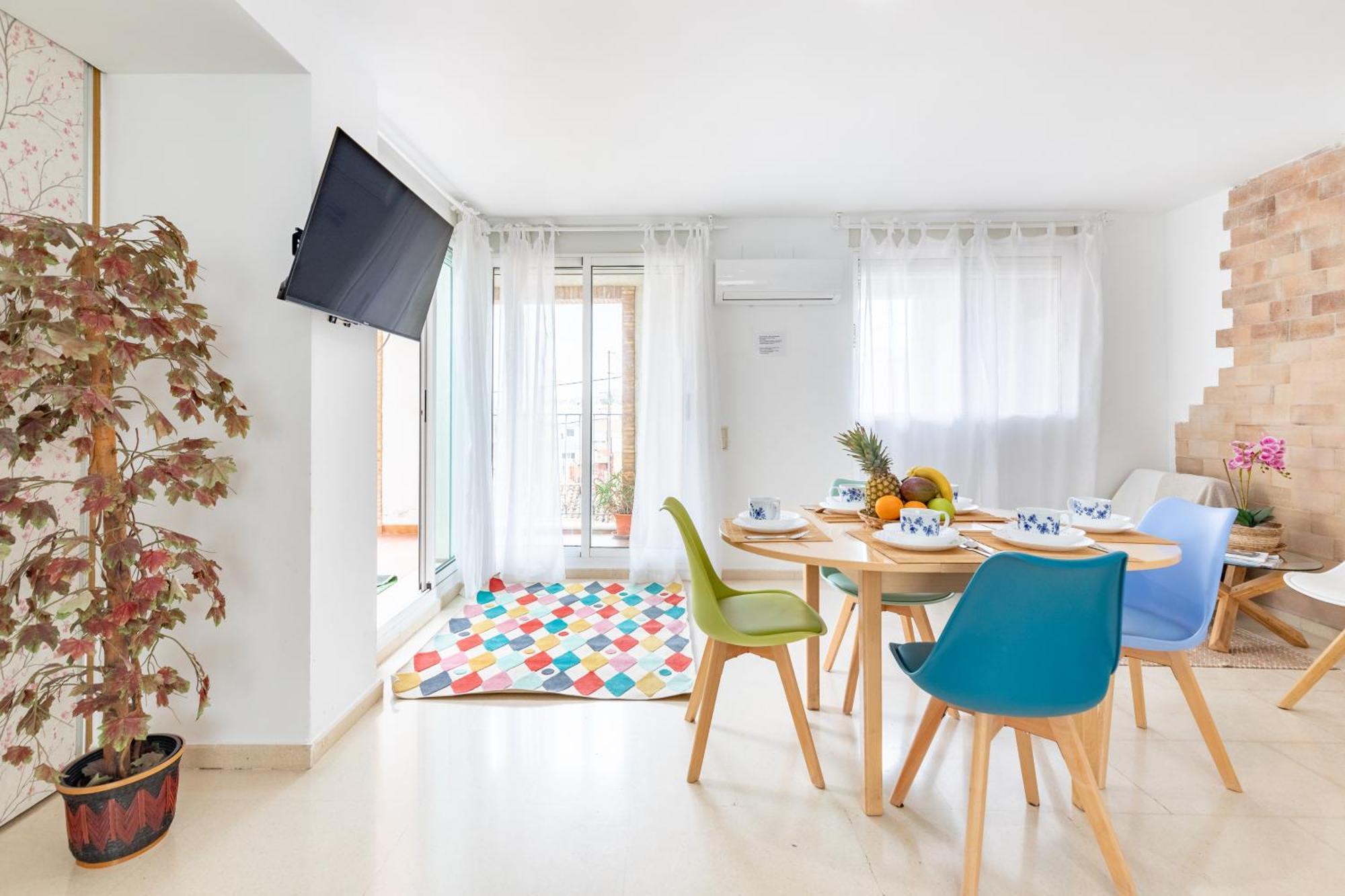 Penthouse Duplex In A 4 Floors Spanish House -8 Min To Center By Metro Valencia Exterior foto